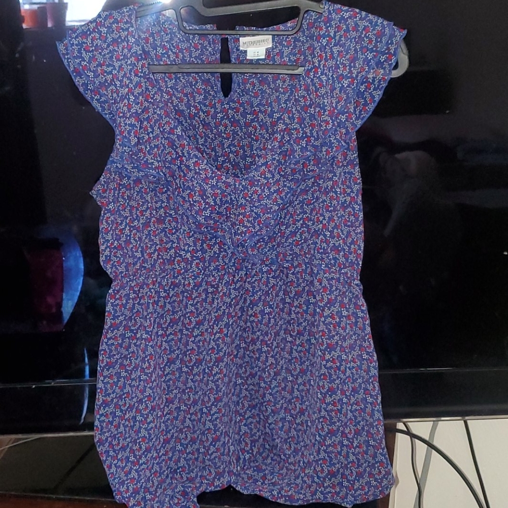 Sheer maternity blouse